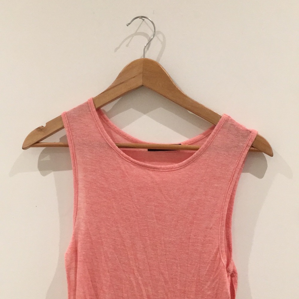 Antistar long pink tank dress